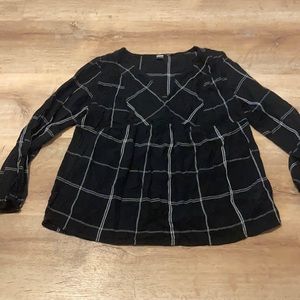 plaid blouse